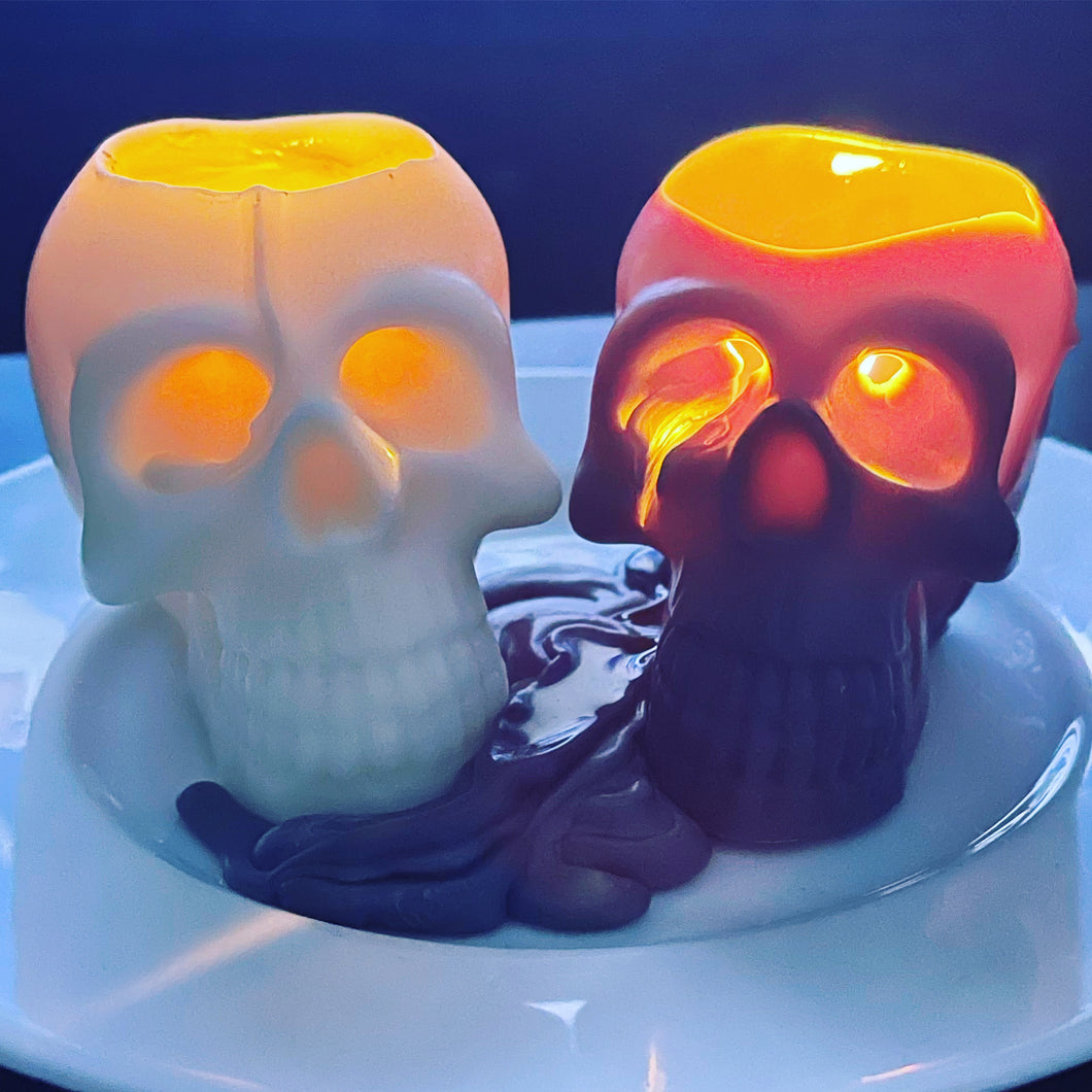 2-For Soy Wax Skull Candle